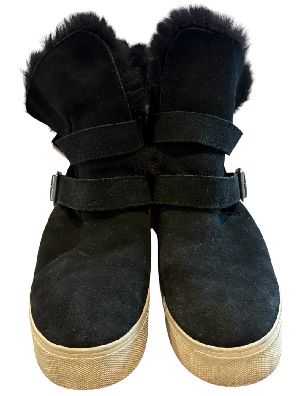 J/Slides Wells boots - faux fur botties in black. Size 7.5 - Picture 5 of 15